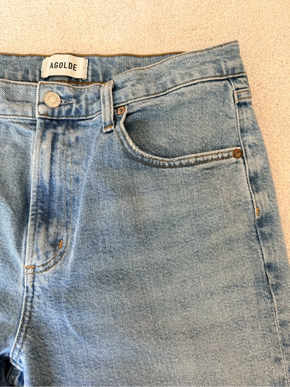 Agolde Valen Mid-Rise Vintage Straight Jeans in Harmonic 29